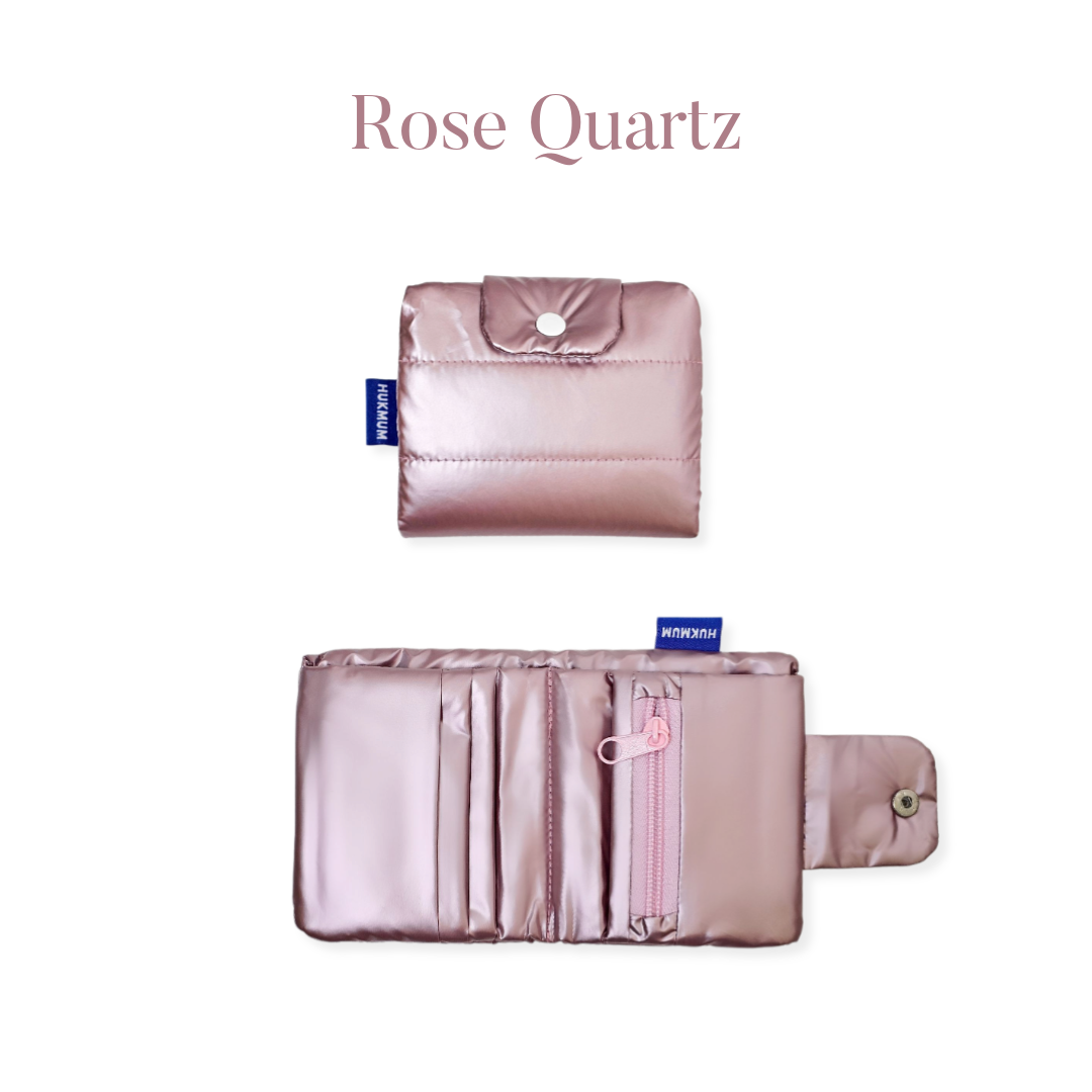 Bubble Wallet (Metallica) - Rose Quartz