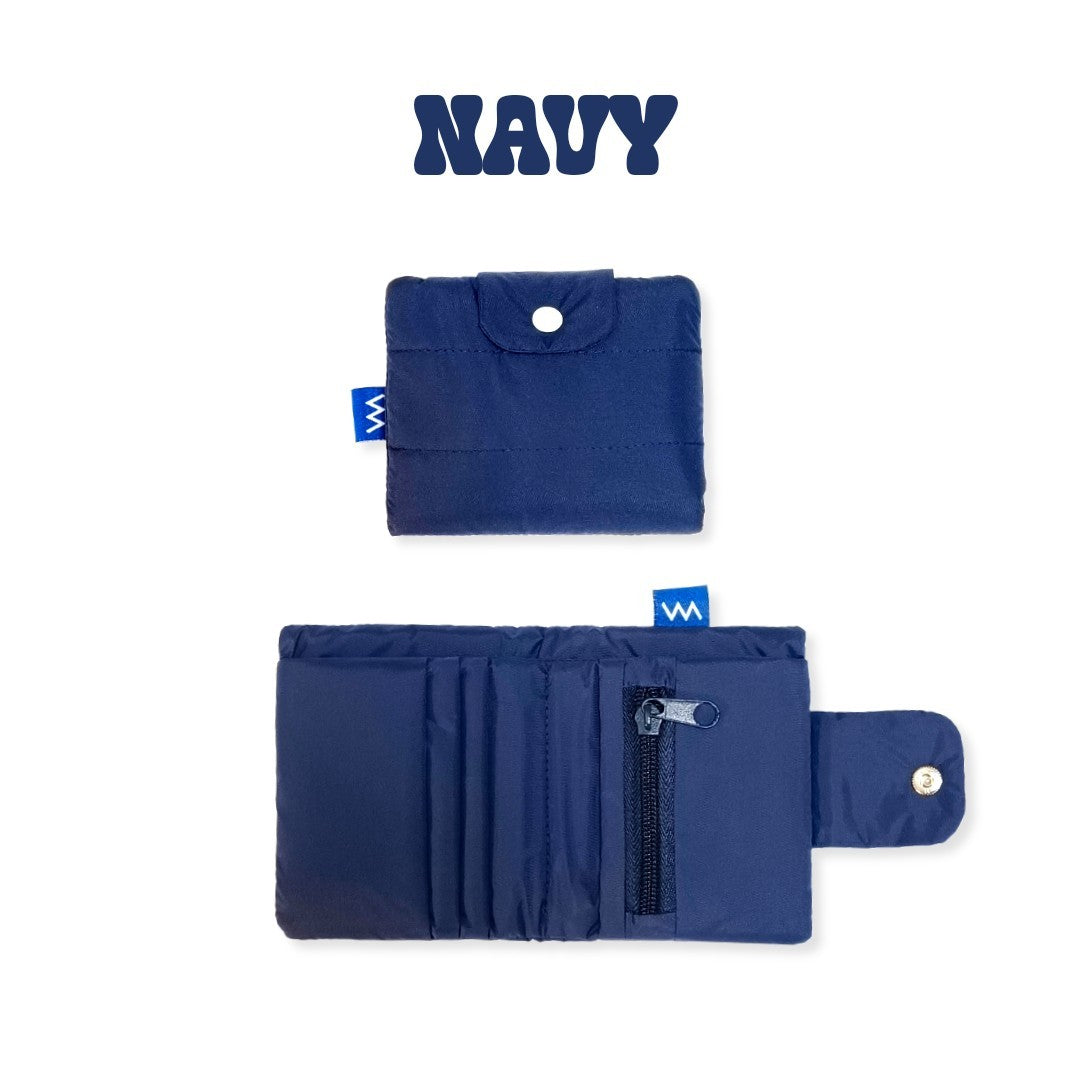Bubble Wallet  - Navy
