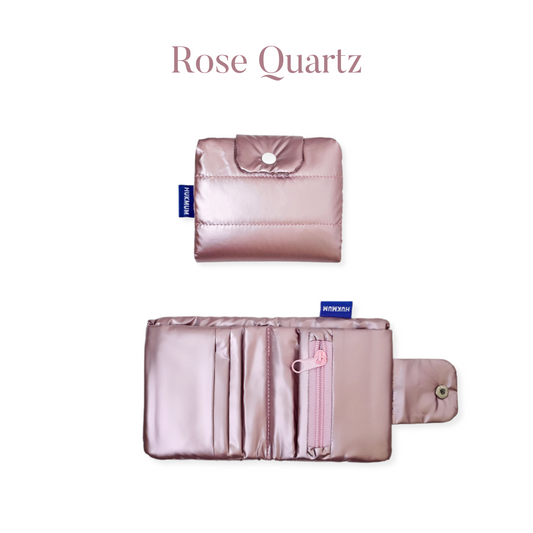 Bubble Wallet (Metallica) - Rose Quartz