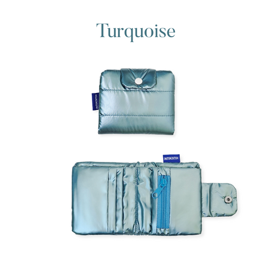 Bubble Wallet (Metallica) - Turquoise